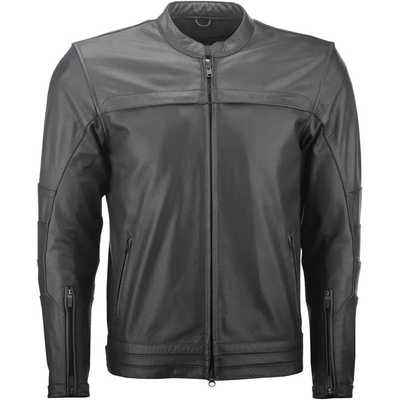 Highway 21 Primer Men's Black Leather Jacket — image 1 of 1