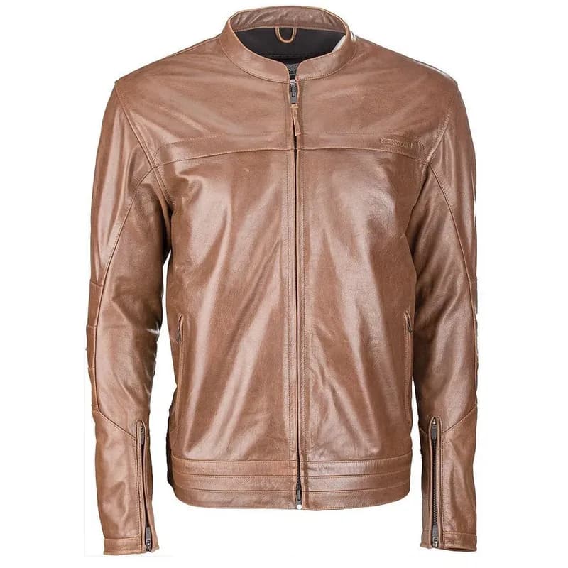 Highway 21 Primer Men's Brown Leather Jacket — image 1 of 1