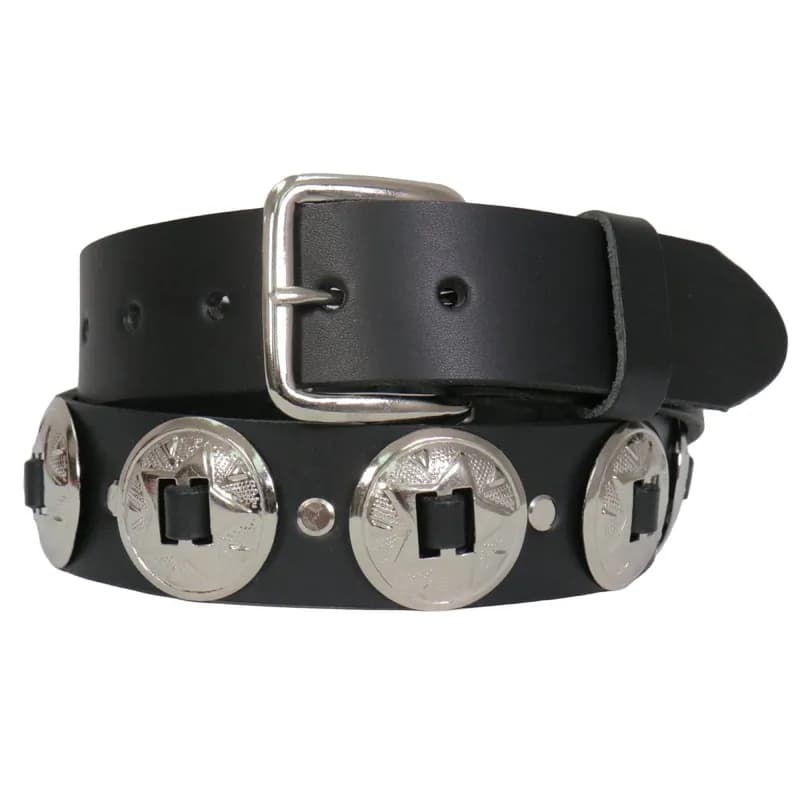 Hot Leathers BLA1124 Heavy Leather Concho Belt — image 1 of 1