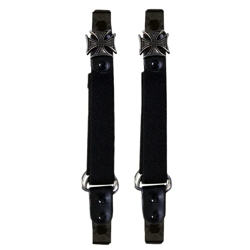 Hot Leathers BUA2013 Iron Cross Motorcycle Riding Pant Clips — image 1 of 1