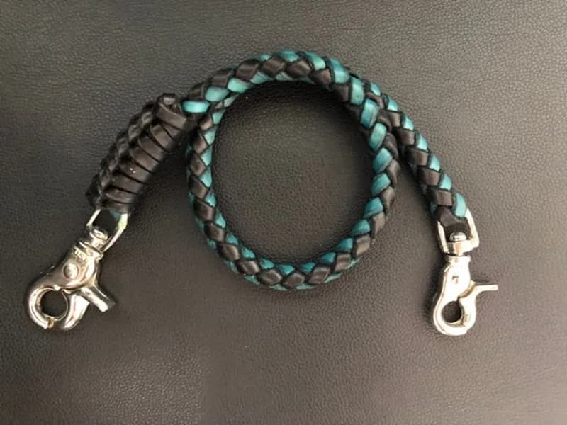 Hot Leathers CWA1046 18" Braided Leather Wallet Chain — image 1 of 1