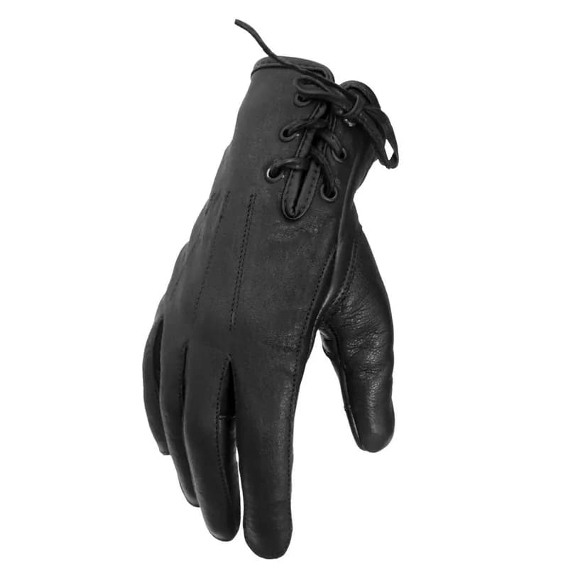 Hot Leathers GVL1011 Black Side Lace Ladies Leather Glove — image 1 of 1