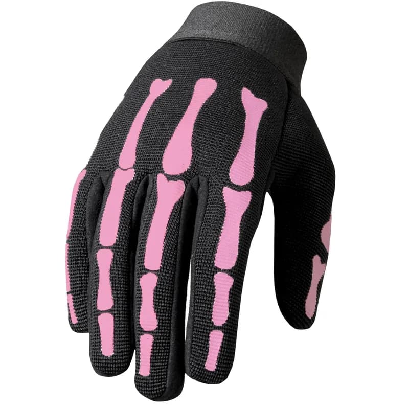 Hot Leathers GVL2006 Pink Skeleton Ladies Mechanics Gloves — image 1 of 1