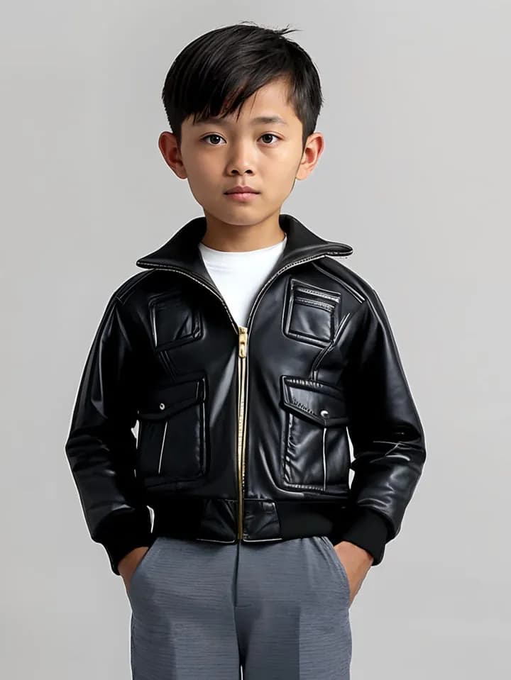 Hot Leathers GYS1034 Boys Leather Jacket Toddler T-Shirt — image 1 of 1