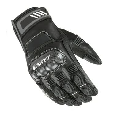 Joe Rocket Black Grey HIGHSIDE Leather Gloves — image 1 of 1