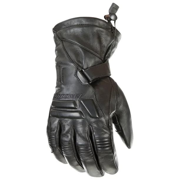 Joe Rocket 'Windchill' Mens Black Leather Motorcycle Gloves — image 1 of 1