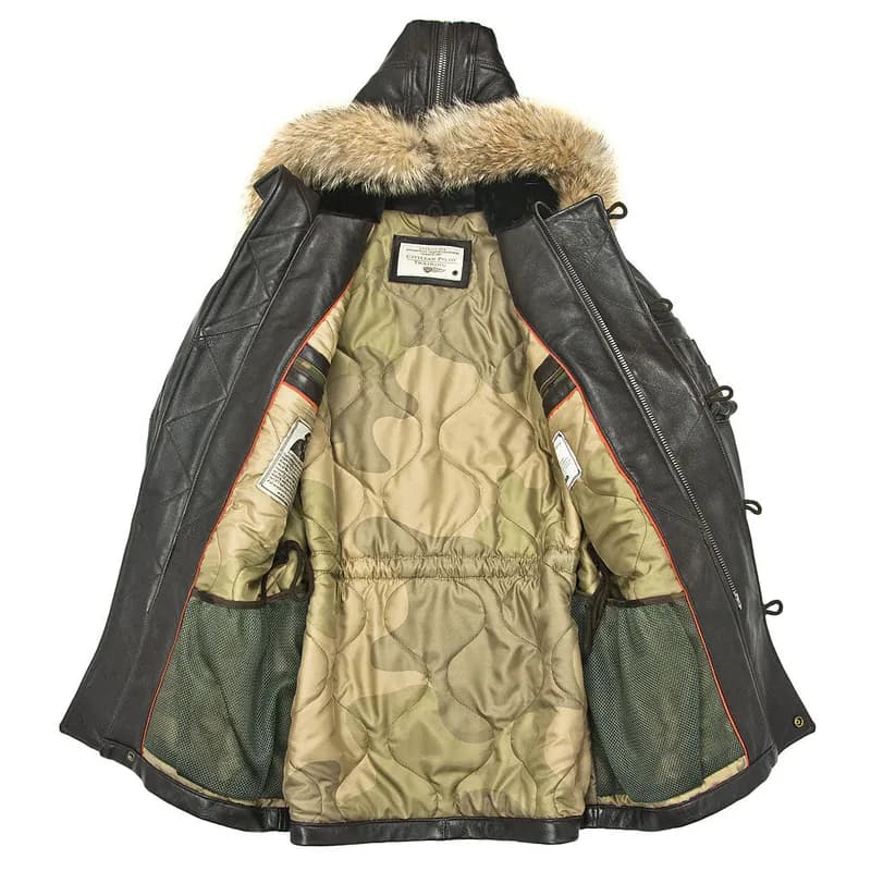 Lambskin N3B Long Parka Z21U038 — image 1 of 1