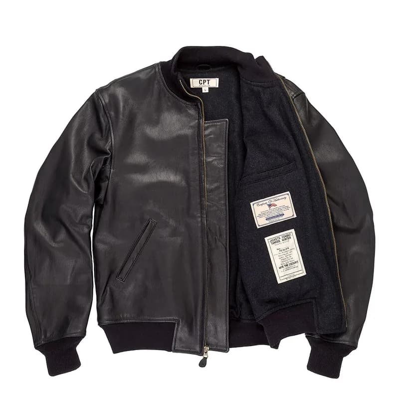 Leather Tanker Jacket Z21E012 — image 1 of 1
