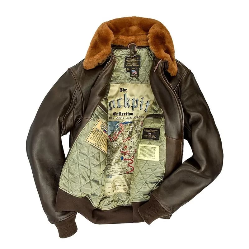 U.S. Navy Lambskin G-1 Flight Jacket Z201035M in Brown — image 1 of 1