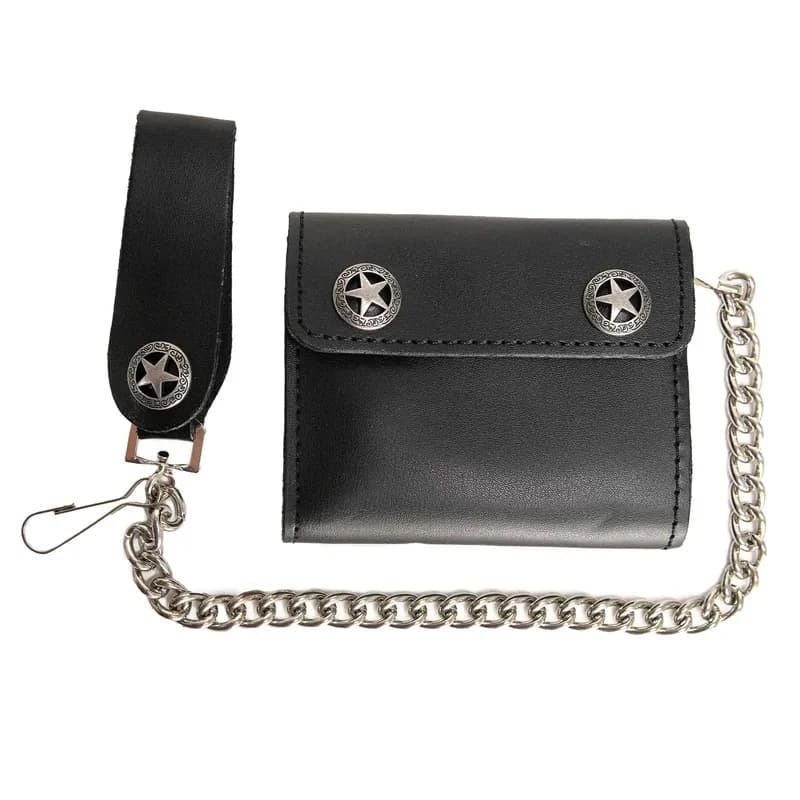 Western Star Black Leather Wallet with Chain — image 1 of 1