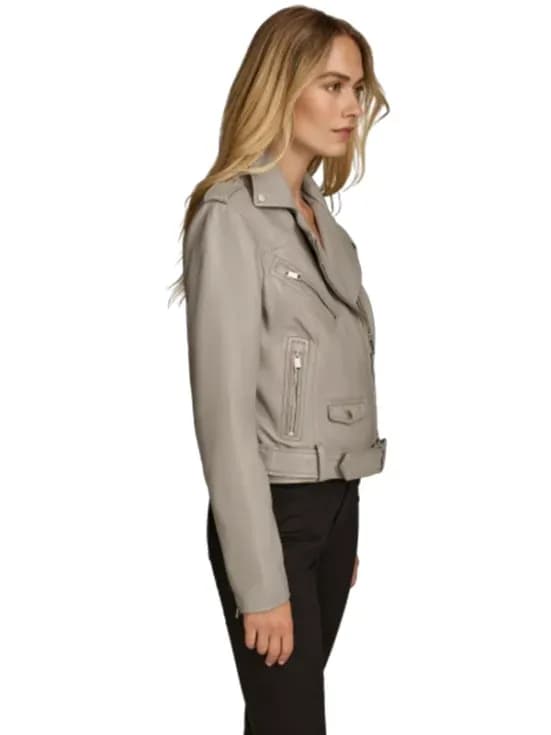 Carly Genuine Leather Moto Jacket — image 1 of 1