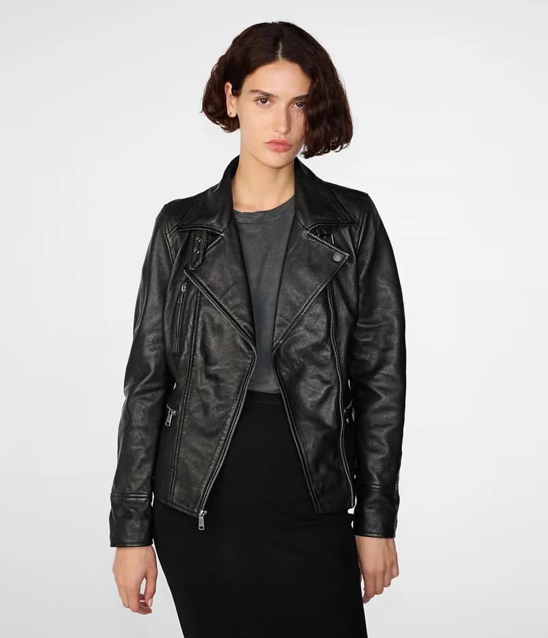 Marissa Asymmetric Moto Jacket — image 1 of 1