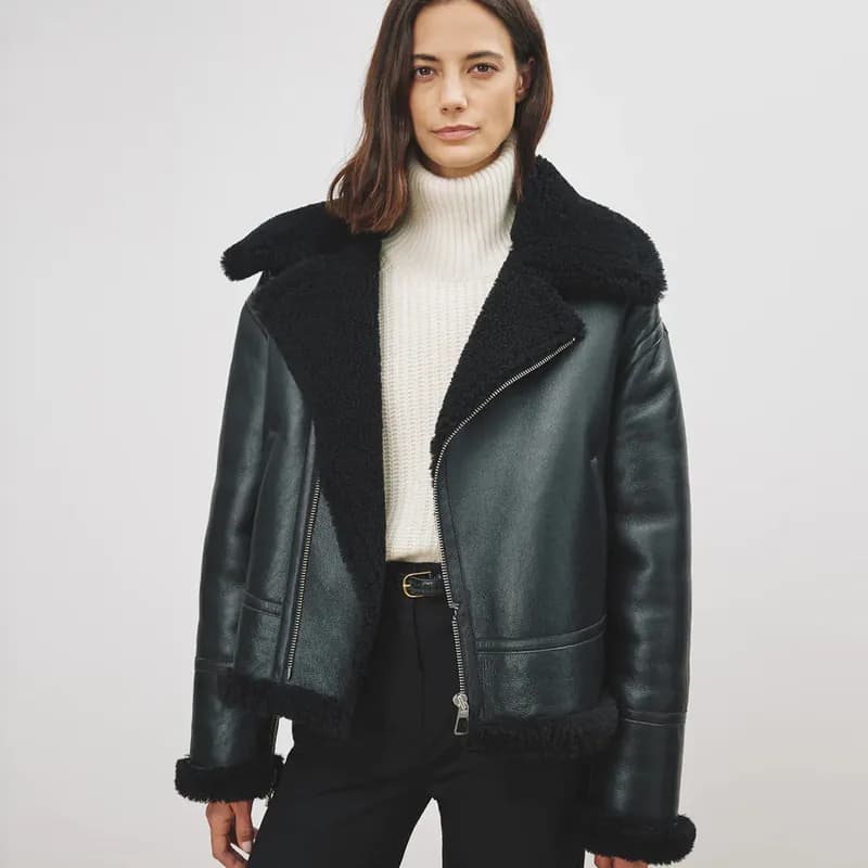 Jodi Leather Shearling Jacket — image 1 of 1