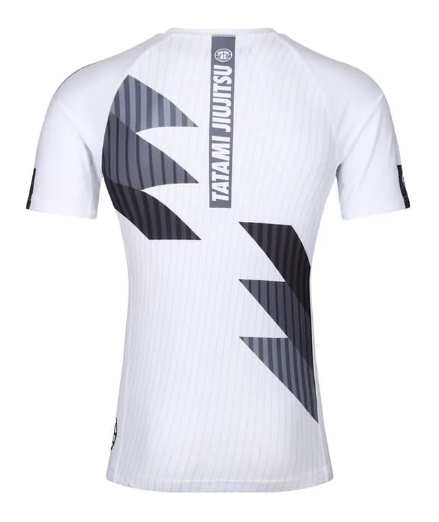 Abstract Rash Guard - White & Grey — image 1 of 1
