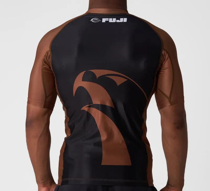 Alliance Ranked Short Sleeve Rashguard Brown — image 1 of 1
