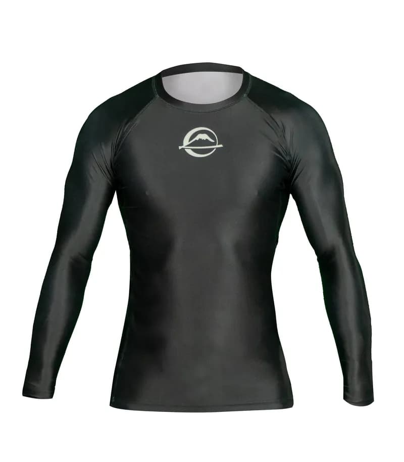 Baseline Ranked Long Sleeve Rashguard Black — image 1 of 1