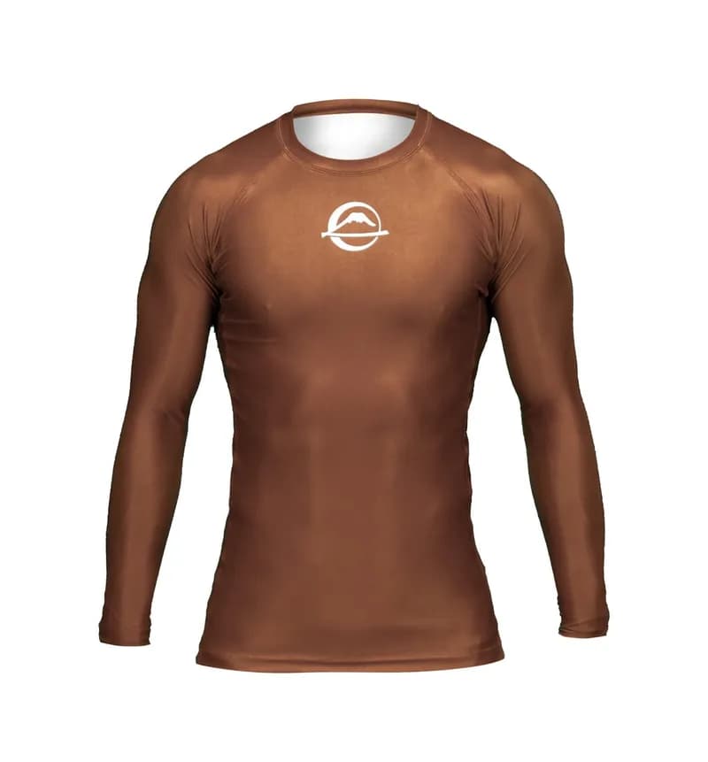 Baseline Ranked Long Sleeve Rashguard Brown — image 1 of 1