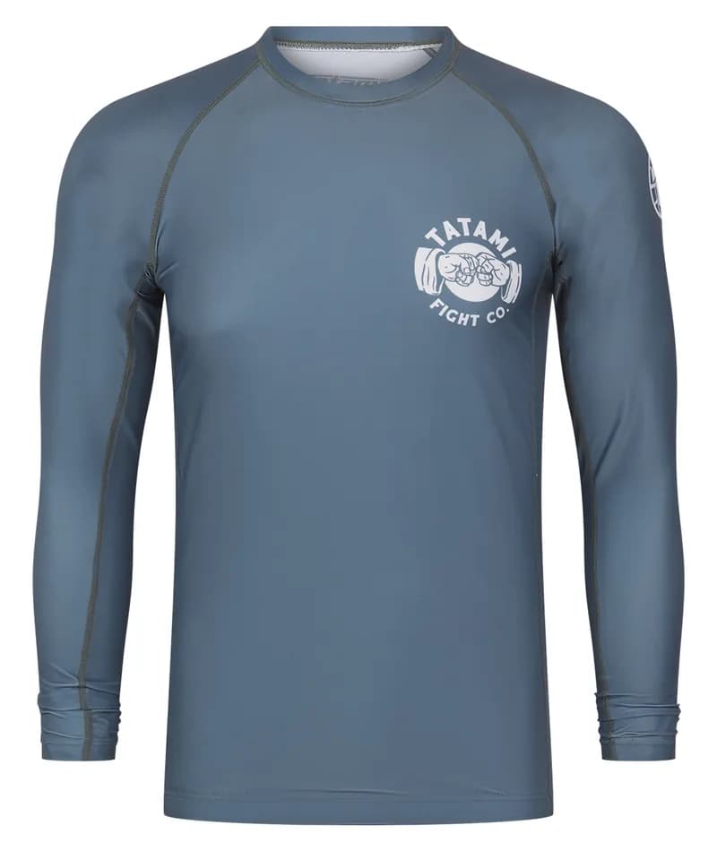 Fist Bump Long Sleeve Rash Guard - Grey — image 1 of 1