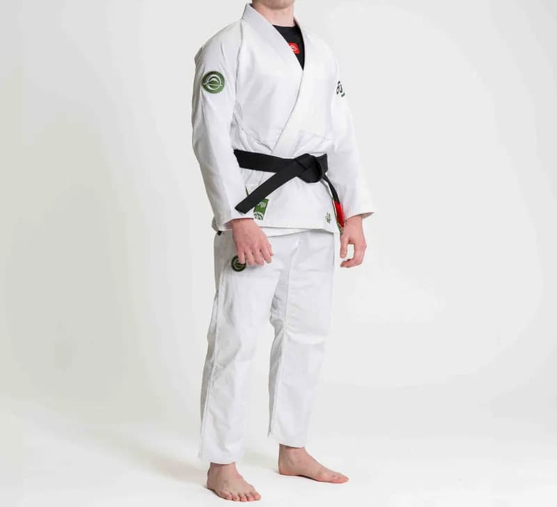 Flow-Tech BJJ Gi White/Green — image 1 of 1