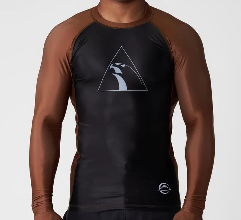 FUJI x Alliance Ranked Long Sleeve Rashguard Brown — image 1 of 1
