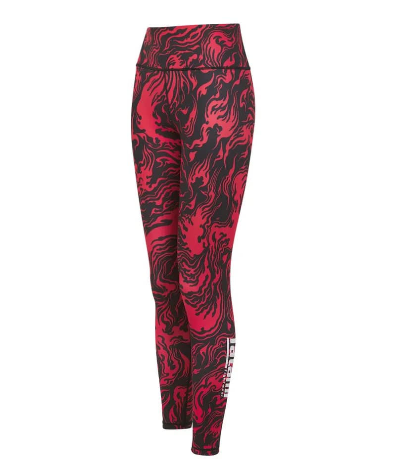 Ladies Helena Leggings - Lava Red — image 1 of 1