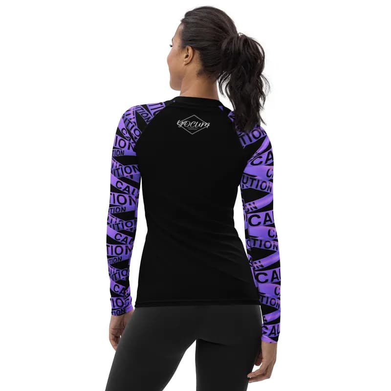 Helena Ranked Long Sleeve Rash Guard - Black — image 1 of 1