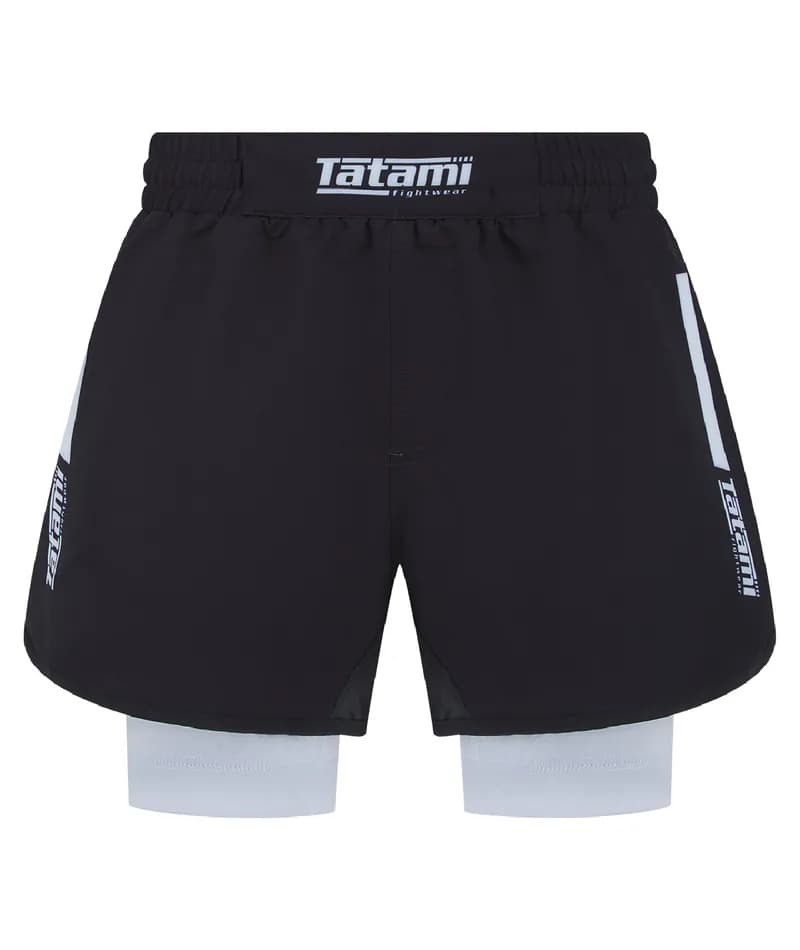IBJJF Ranked Hybrid Shorts - White — image 1 of 1