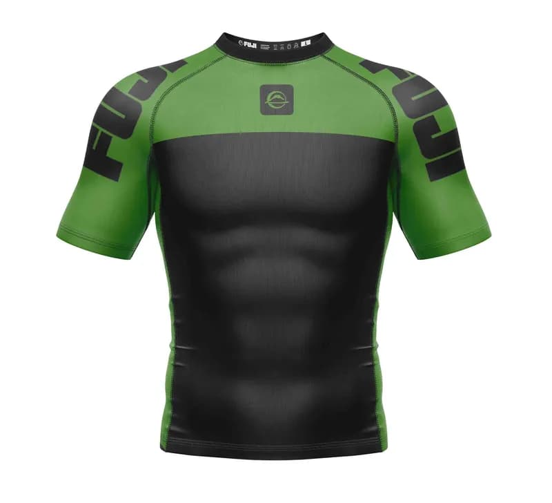 IBJJF Ranked Long Sleeve Rash Guard - Green — image 1 of 1