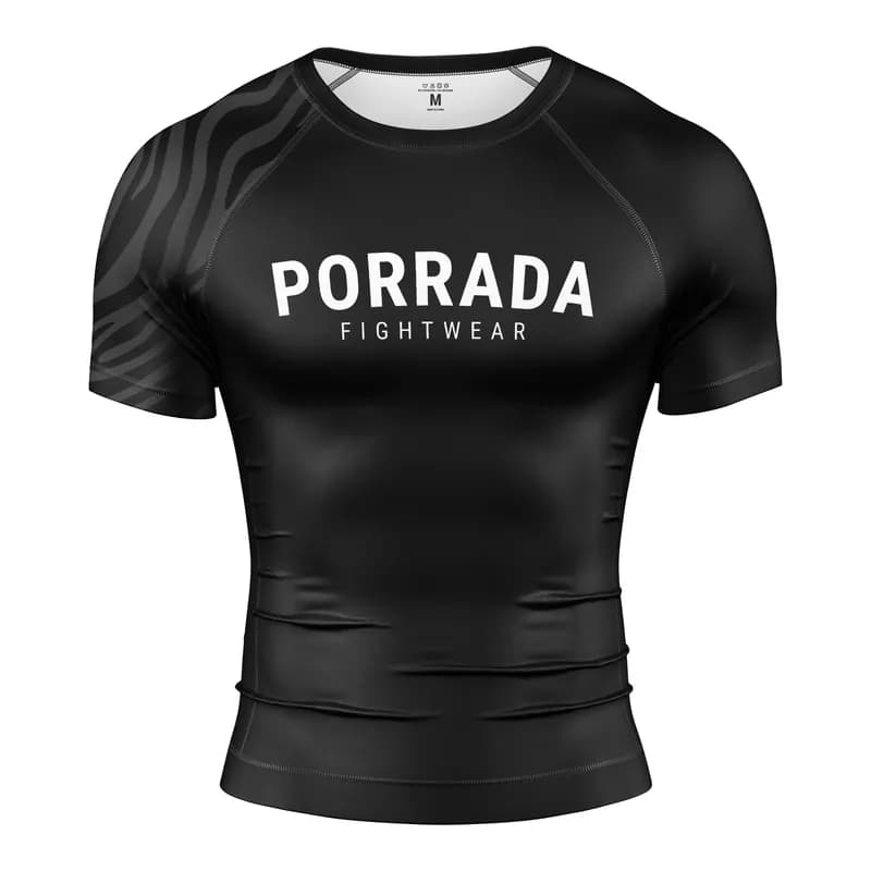 IBJJF Ranked Short Sleeve Rash Guard - Black — image 1 of 1