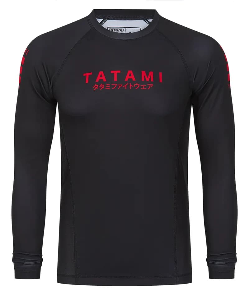 Katakana V2 Long Sleeve Rash Guard - Black — image 1 of 1