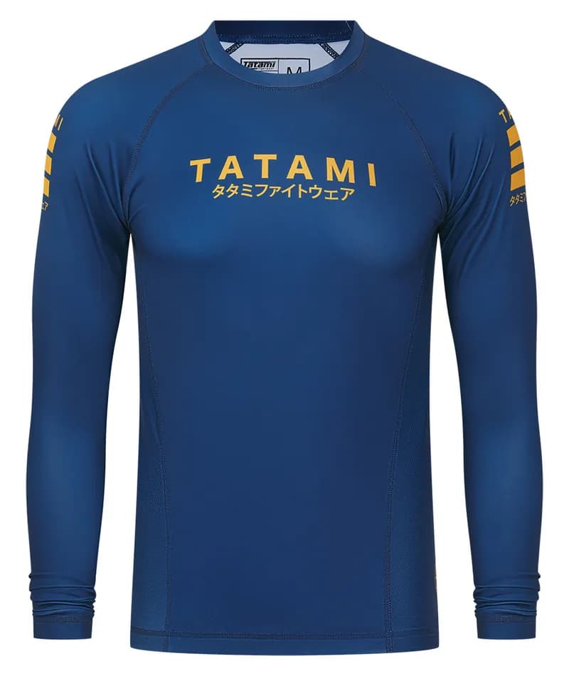 Katakana V2 Long Sleeve Rash Guard - Blue — image 1 of 1