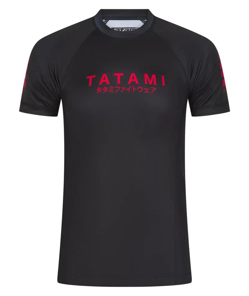Katakana V2 Short Sleeve Rash Guard - Black — image 1 of 1