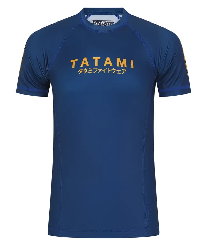 Katakana V2 Short Sleeve Rash Guard - Blue — image 1 of 1