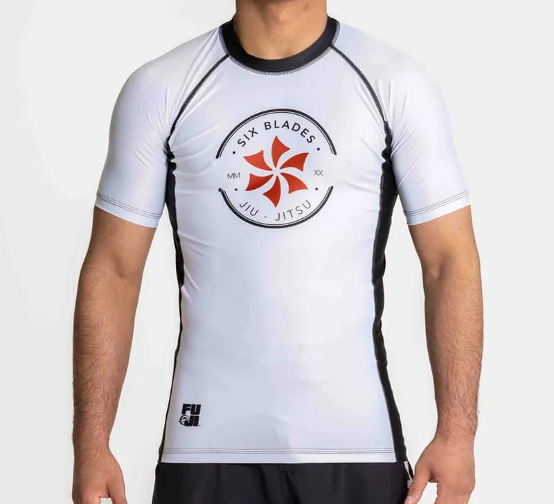 Kids Exclusive Six Blades Team Short Sleeve Rashguard — image 1 of 1