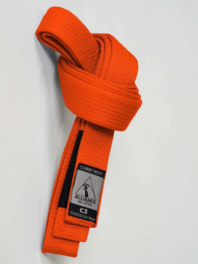 Kids FUJI x Alliance BJJ Belt Orange — image 1 of 1