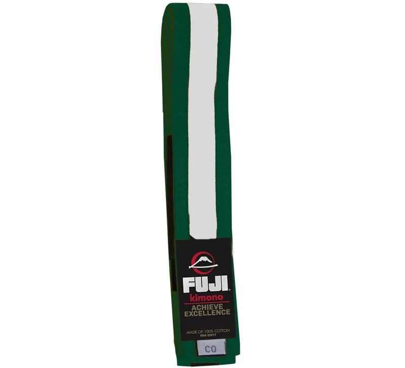 Kids Jiu Jitsu Belt Green/White — image 1 of 1