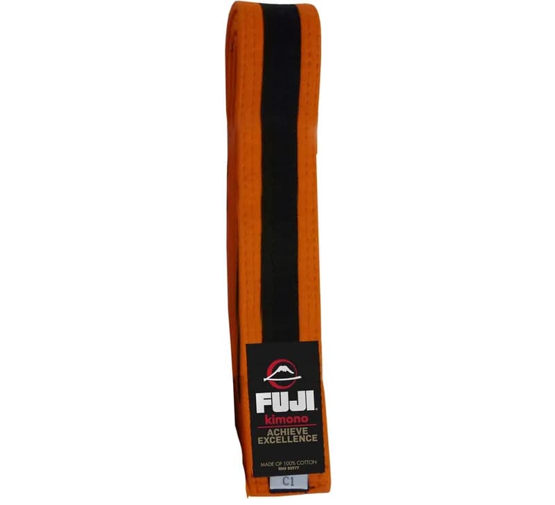 Kids Jiu Jitsu Belt Orange/Black — image 1 of 1