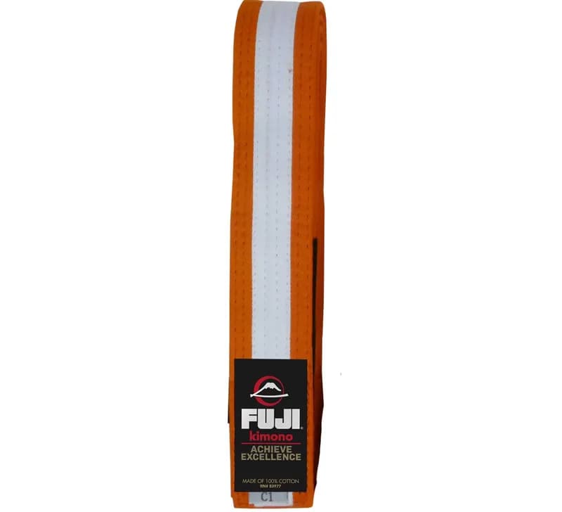 Kids Jiu Jitsu Belt Orange/White — image 1 of 1