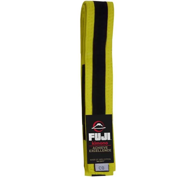 Kids Jiu Jitsu Belt Yellow/Black — image 1 of 1
