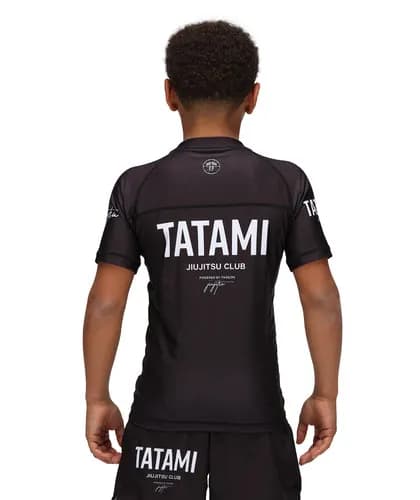Kids JJ Club Short Sleeve Rash Guard - Black — image 1 of 1