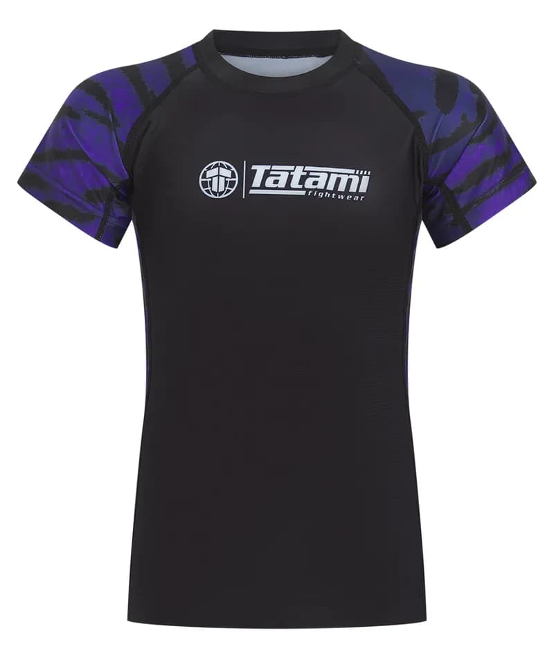 Kids Recharged Rash Guard - Purple Tiger — image 1 of 1