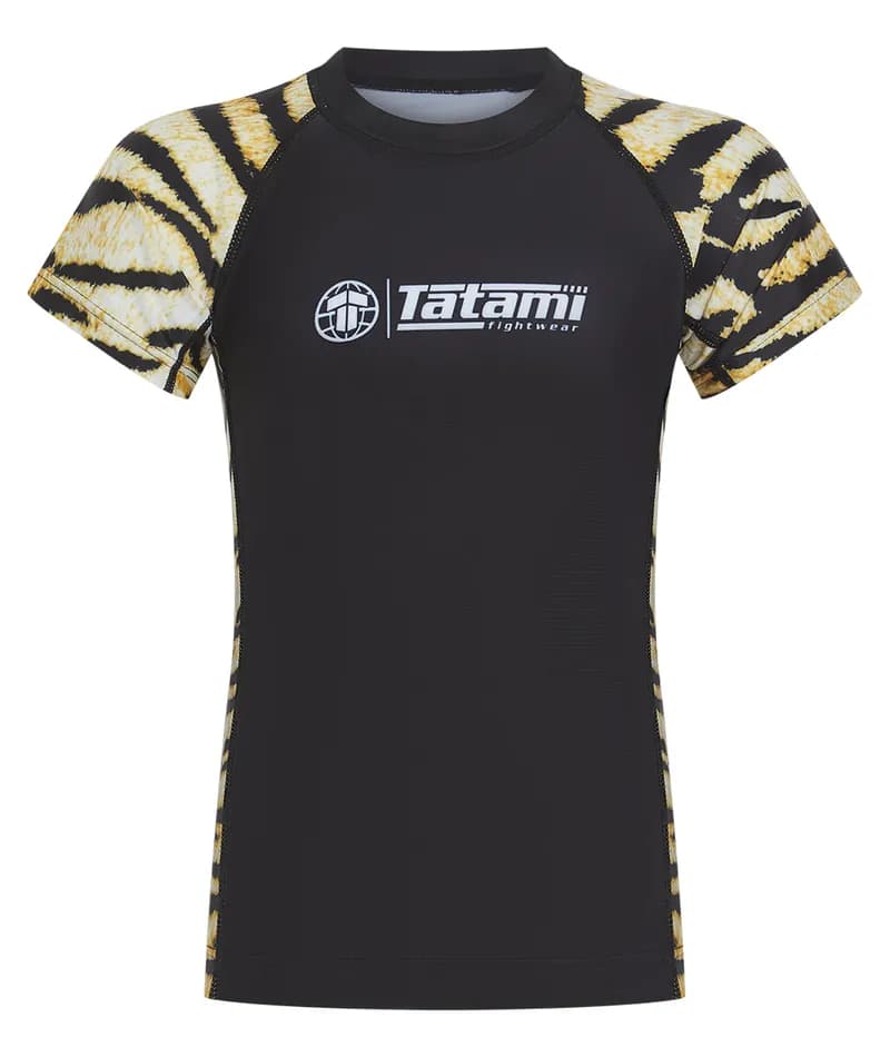 Kids Recharged Rash Guard - Yellow Tiger — image 1 of 1