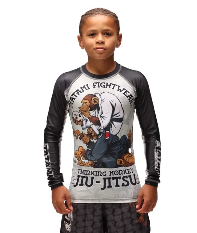 Kids Thinker Monkey Rash Guard — image 1 of 1