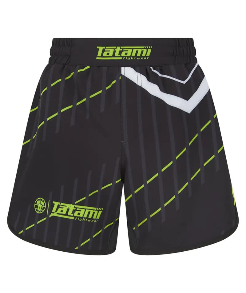 Ladies Abstract High Cut Shorts - Black — image 1 of 1
