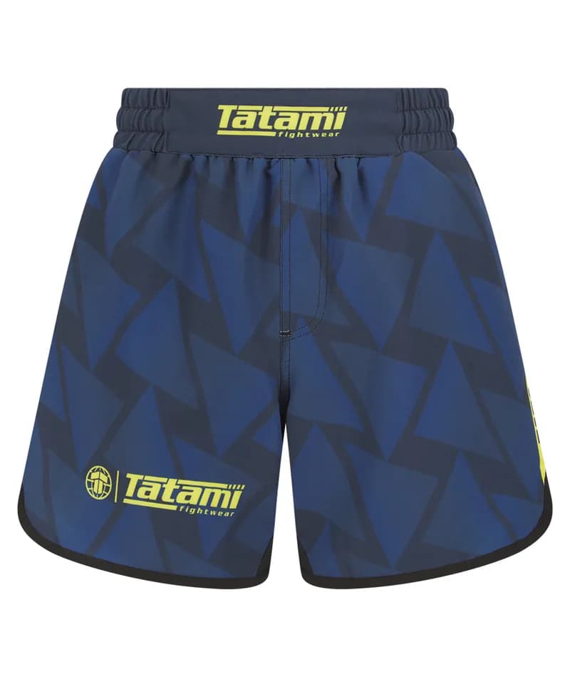 Ladies Abstract High Cut Shorts - Navy — image 1 of 1