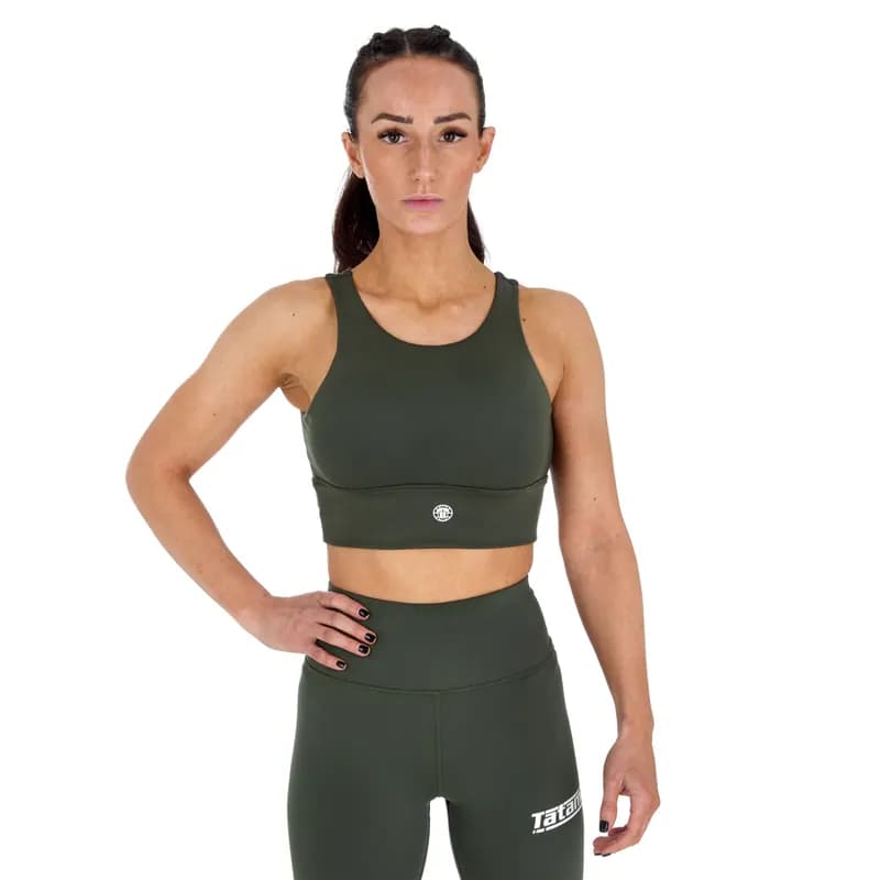 Ladies Agile Sports Bra - Khaki — image 1 of 1