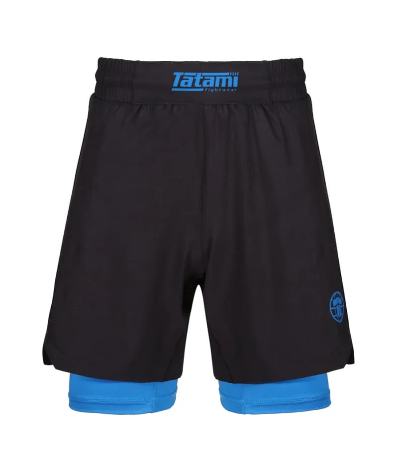 Ladies Dual Layer Grappling Shorts - Blue — image 1 of 1