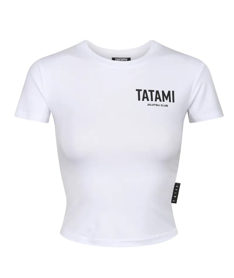 Ladies Helena Cropped T-Shirt - White — image 1 of 1