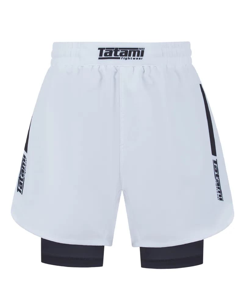 Ladies IBJJF Ranked Hybrid Shorts - Black & White — image 1 of 1