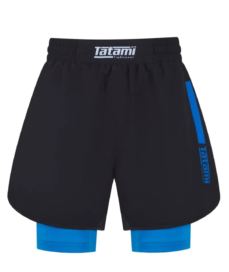 Ladies IBJJF Ranked Hybrid Shorts - Blue — image 1 of 1